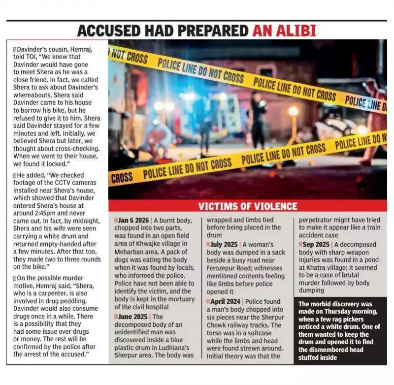 Ludhiana Shocker: Man Found Dismembered in 6 Pieces, Friend & Wife Booked for Murder