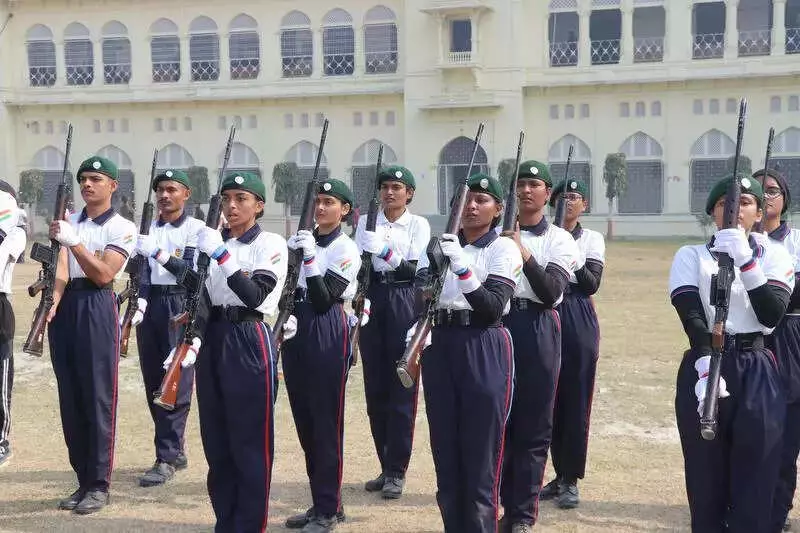 LU's Historic Republic Day Parade Features All Three NCC Wings for First Time