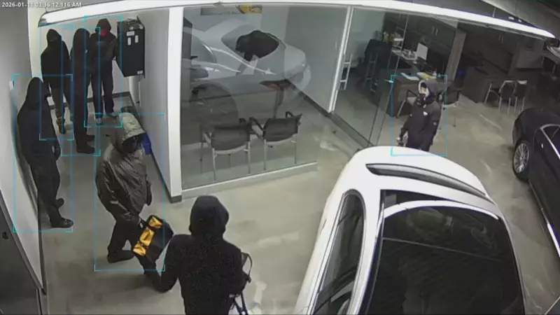 Luxury Car Heist in Ontario: $2 Million Worth Vehicles Stolen from Showroom