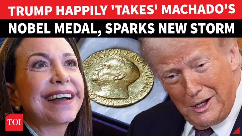 Machado Gives Nobel Medal to Trump as Symbol of Venezuelan Freedom Support