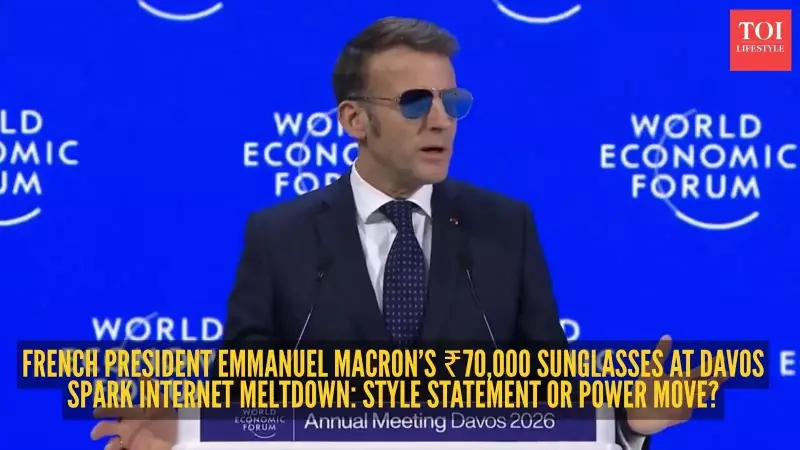Macron's €659 Sunglasses Steal Davos Spotlight, Boost Brand Sales