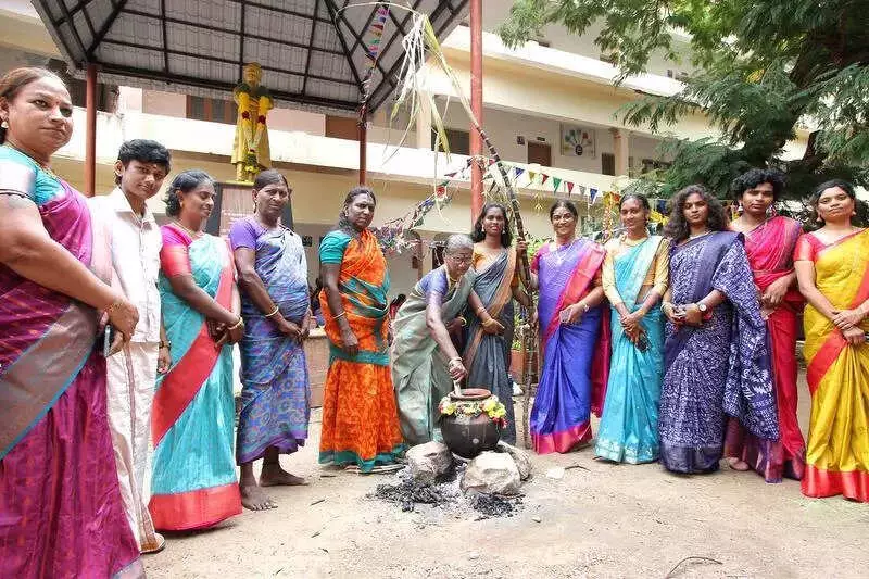 Madurai College Hosts Gender-Inclusive Pongal Festival for Transgender Community