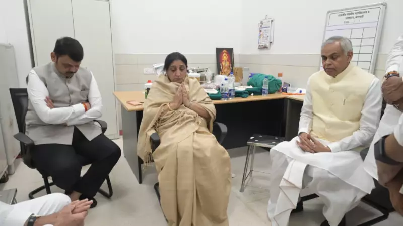 Maharashtra Leaders Console Pawar Family After Ajit Pawar's Tragic Plane Crash