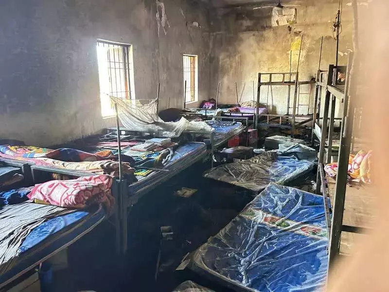 Major Fire at Koraput's Umuri Ashram School Hostel, No Injuries Reported