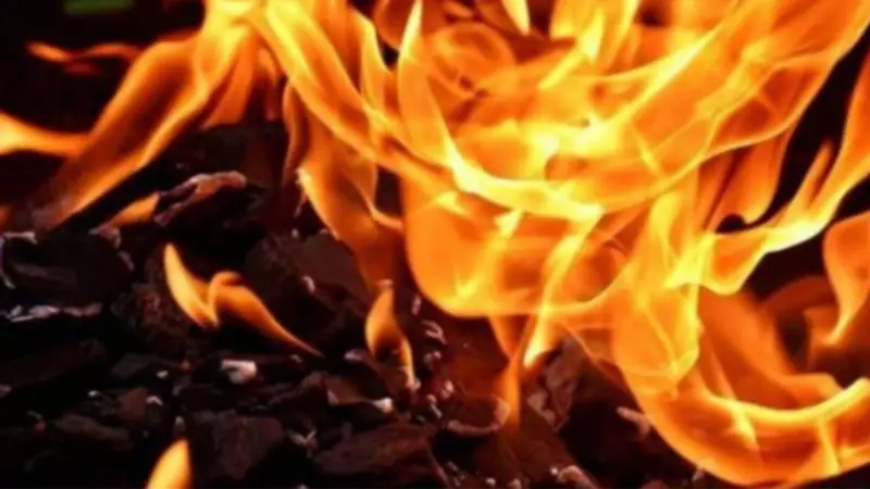 Major Fire Engulfs Truck on Chandigarh-Ambala Flyover, Traffic Disrupted