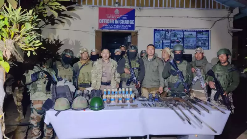 Manipur Security Forces Intensify Pre-Republic Day Operations, Seize Arms Cache
