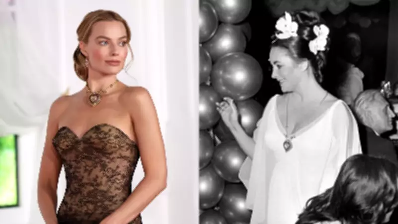 Margot Robbie Wears ₹74 Crore Taj Mahal Diamond Necklace at Wuthering Heights Premiere