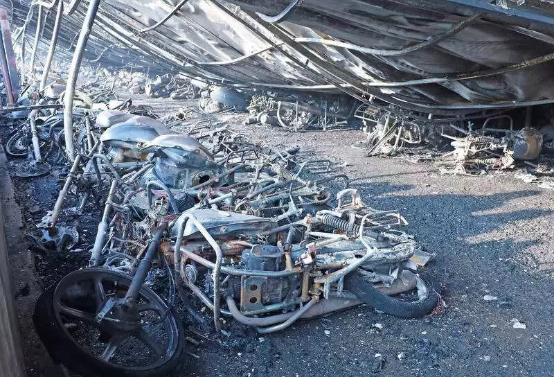 Massive Fire at Thrissur Railway Station Parking Destroys Over 250 Two-Wheelers