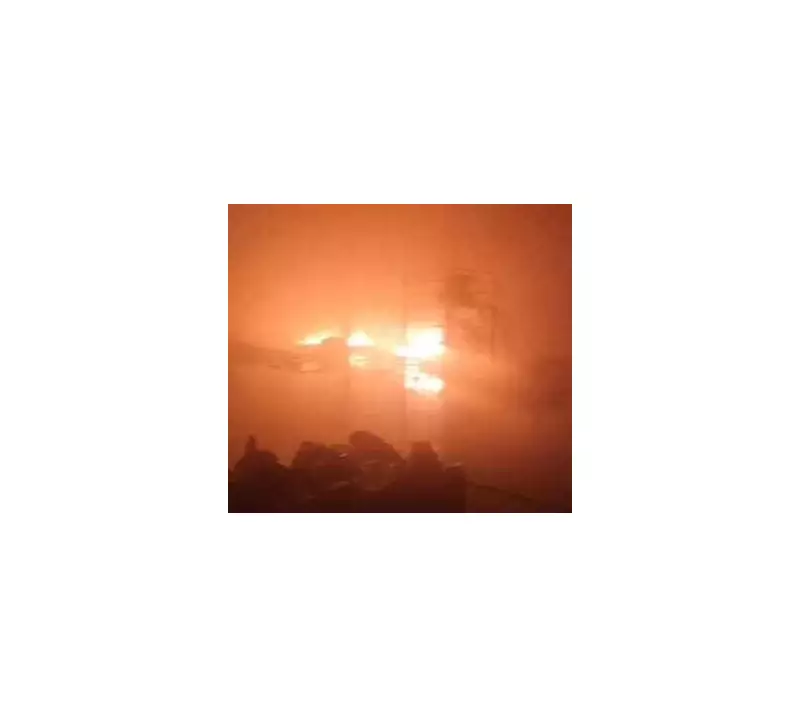 Massive Fire Engulfs Unnao Noodles Factory, Two Fire Tenders Control Blaze After 4 Hours