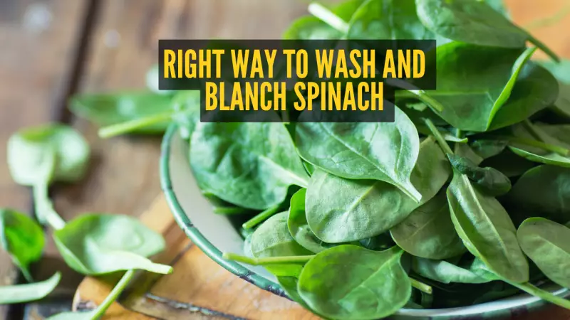 Master Chef Tips: How to Wash & Blanch Spinach for 12 Easy Winter Dishes