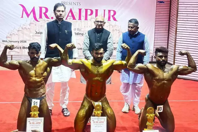 Mehfuz Ahmed Crowned Senior Mr Jaipur, Ram Krishna Wins Junior Title at Bodybuilding Championship