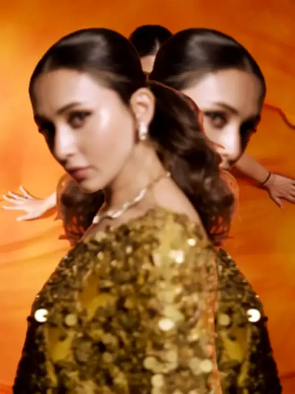 Mimi Chakraborty Stuns in Golden Ensemble at Kolkata Event