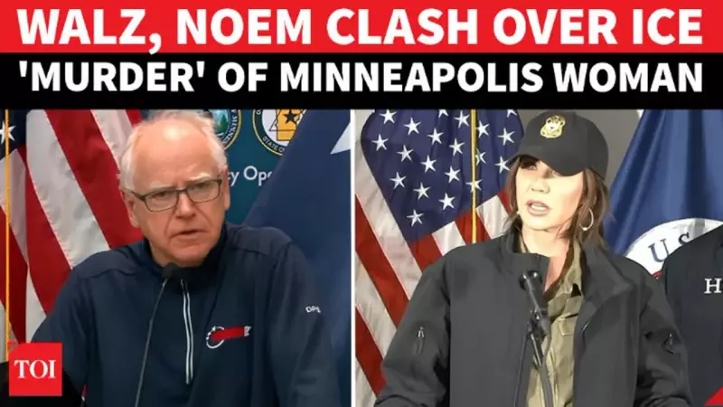 Minneapolis ICE Shooting: Kristi Noem Labels It Domestic Terrorism, Walz Weighs National Guard