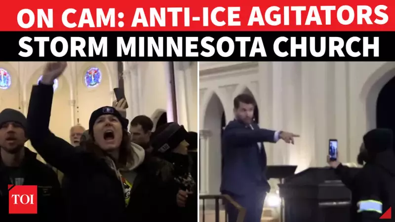 Minnesota Church Service Disrupted by Anti-ICE Protesters Over Pastor's Alleged Link