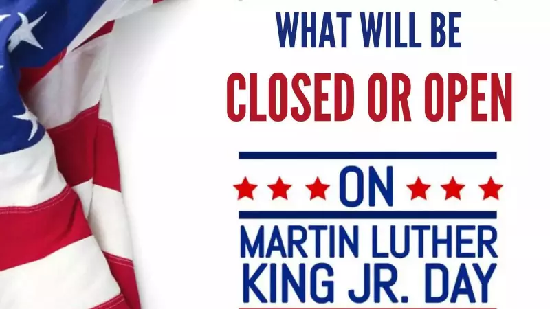 MLK Day 2026: US Banks, Post Offices, Markets Closed; What's Open