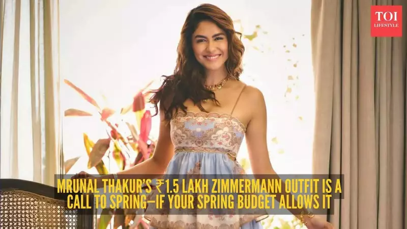 Mrunal Thakur's Rs 1.5 Lakh Zimmermann Gown Sets Spring Fashion Tone