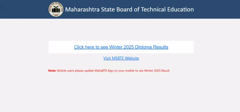 MSBTE Winter Result 2025 Declared: Check Diploma Scores Online