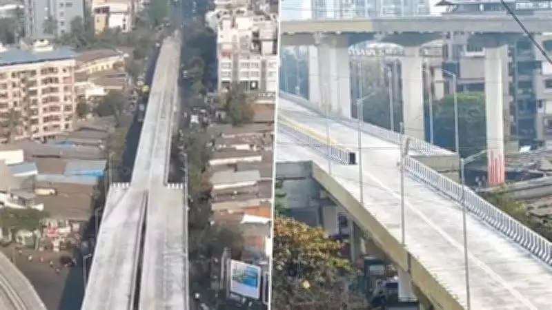 Mumbai's Four-Lane Flyover Suddenly Narrows to Two, MMRDA Denies Design Flaw