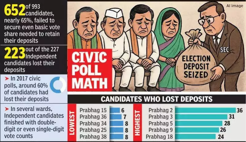 Nagpur Civic Polls: 65% Candidates Lose Deposits, Independents Wiped Out