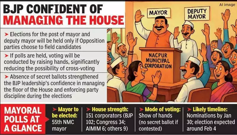 Nagpur Mayor Election Stalled: BJP's Majority Faces Opposition Challenge Amid Procedural Delays