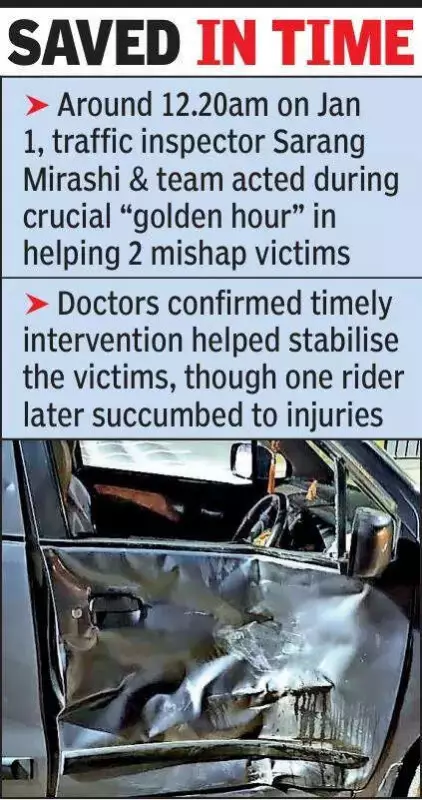 Nagpur NYE Tragedy: 3 Cops Save Life in Golden Hour After Fatal Crash