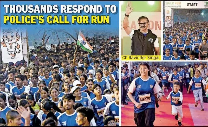 Nagpur PSI Mukesh Dhoble's Triumph Over Bell's Palsy at Tiger Run Half-Marathon