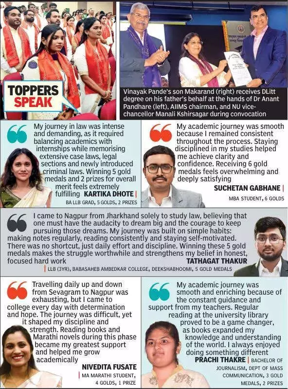 Nagpur University's 113th Convocation Honors 97-Year-Old Scholar & 61,871 Students