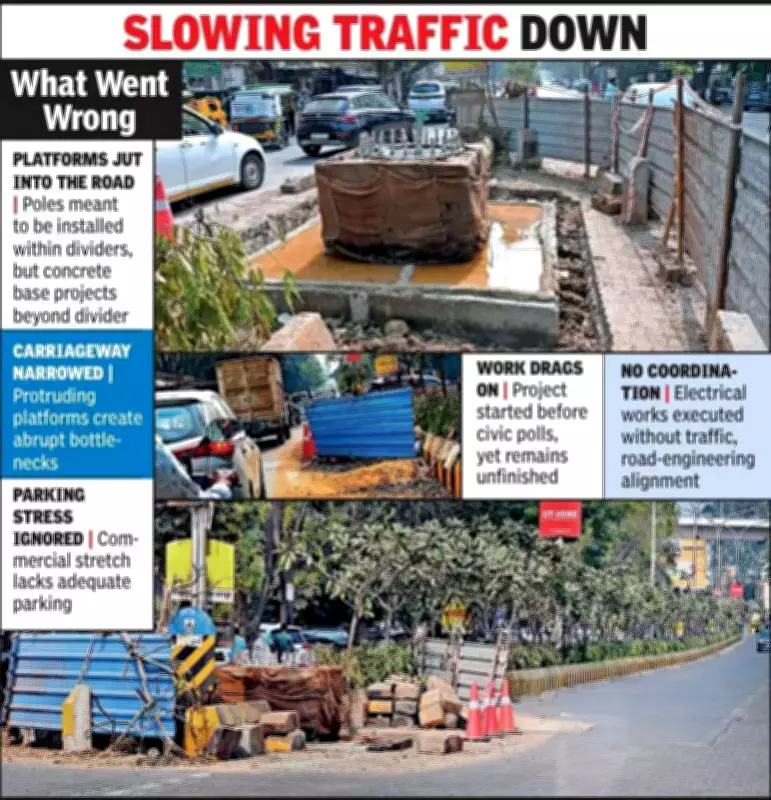 Nagpur's VIP Road Safety Crisis: Streetlight Project Narrows Critical Corridor