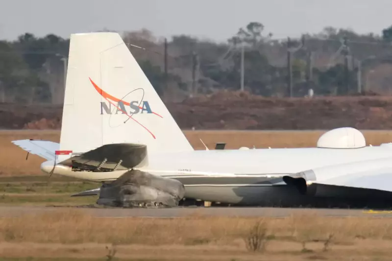 NASA Research Plane Makes Emergency Belly Landing in Texas After Gear Failure