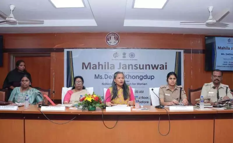 National Women's Commission Holds Grievance Meeting in Coimbatore