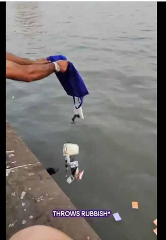 Netizens Slam Educated Man for Dumping Trash into Arabian Sea