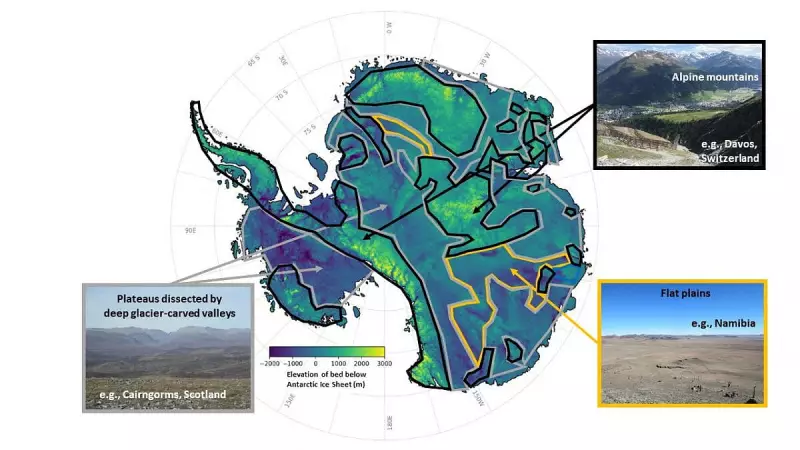 New Map Uncovers Hidden Landscape Beneath Antarctica's Ice Sheet