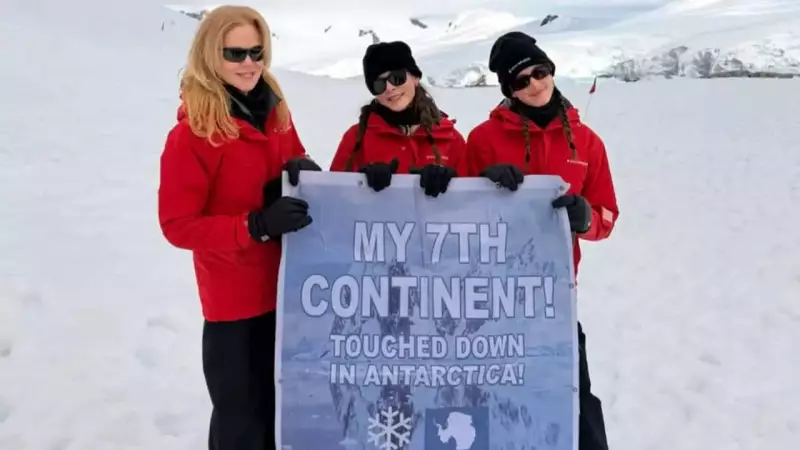 Nicole Kidman Completes Seven Continents Goal with Daughters in Antarctica