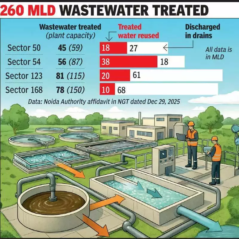 Noida Authority Fails to Submit Plan for Full Treated Wastewater Use Despite NGT Order