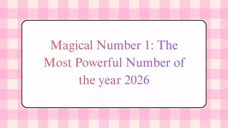 Numerology 2026: Why Number 1 Holds Magical Power for New Beginnings
