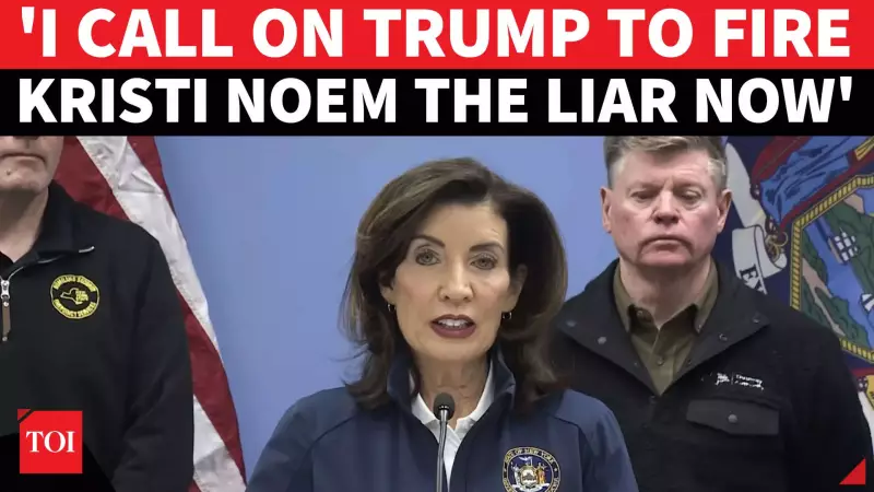NY Gov Kathy Hochul Calls Kristi Noem a 'Bald-Faced Liar', Warns Trump of Action