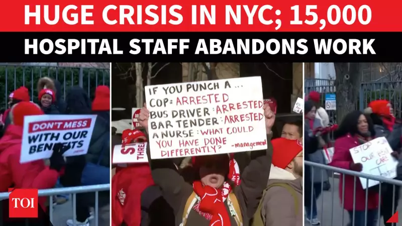 NYC Hospitals Crippled as 15,000 Nurses Strike Over Staffing, AI Limits