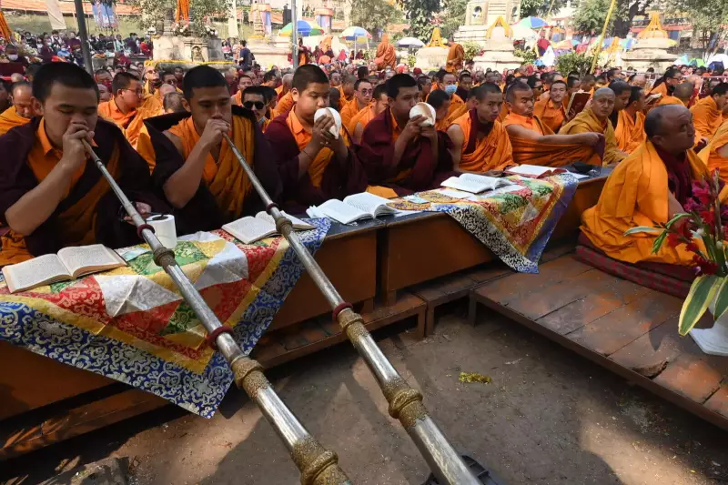 Over 10,000 Buddhists Gather in Gaya for 37th Nyingma Monlam Chenmo Peace Prayers