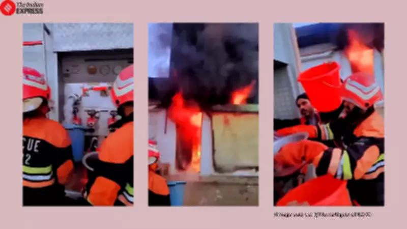 Pakistani Firefighters Battle Blaze With Buckets, Sparking Outrage Over Government Neglect