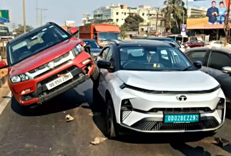 Palasuni NH-16 Nightmare Returns: Oil Spill, Accidents Trigger Traffic Chaos in Bhubaneswar