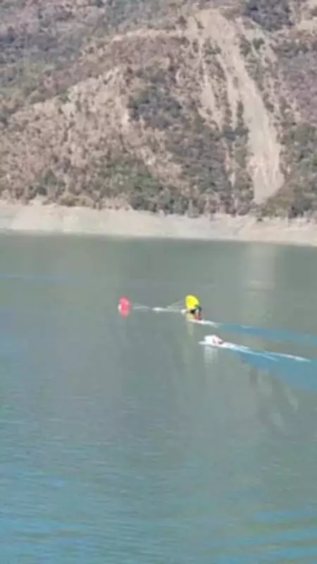 Paragliders Plunge into Tehri Lake During Acro Festival, Rescued Safely by SDRF