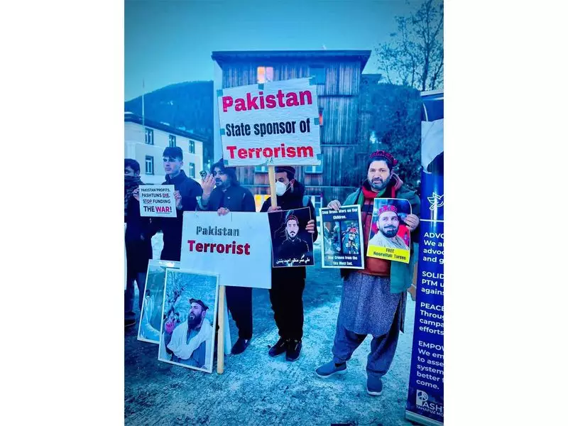 Pashtun Activists Rally at Davos, Accuse Pakistan of Human Rights Abuses