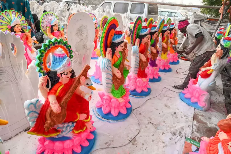 Patna Administration and PMC Ramp Up Security and Eco-Friendly Measures for Saraswati Puja