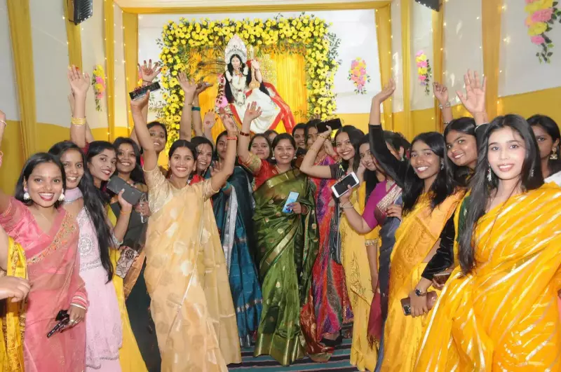 Patna Hostels Celebrate Saraswati Puja with Traditional Fervor Amid Budget Constraints
