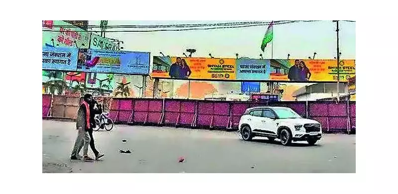 Patna Metro Construction Blocks Station Road, New Pedestrian Path Eases Access