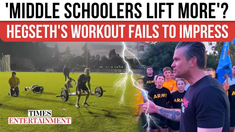 Pete Hegseth's Workout Video Sparks Brutal Online Mockery: Internet Roasts Trump's Secretary of War