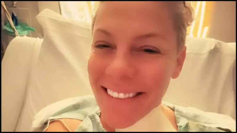 Pink Rings in 2026 from Hospital Bed After Neck Surgery, Shares Emotional Message