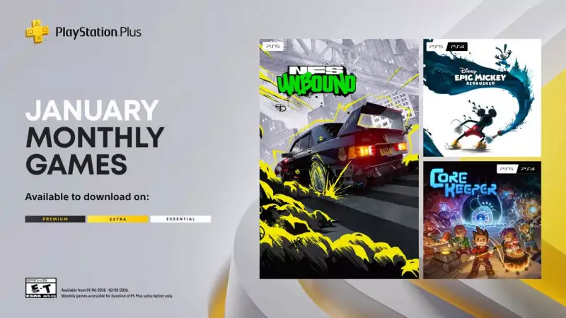 PlayStation Plus January 2026 Games: Need for Speed Unbound, Disney Epic Mickey, Core Keeper
