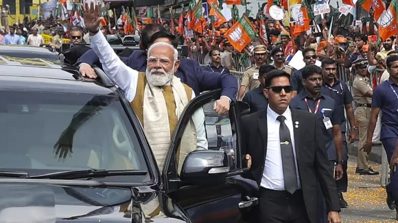 PM Modi Lands in Chennai for NDA Rally Launch Ahead of Tamil Nadu Assembly Polls