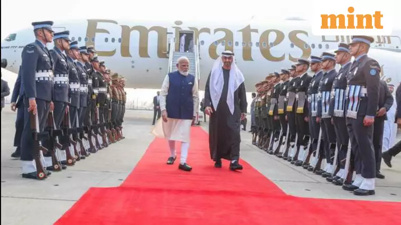 PM Modi Welcomes UAE President Mohamed bin Zayed Al Nahyan in Delhi